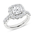Elegant Halo Ring (Cushion)