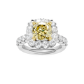 ELEGANT HALO RING (CUSHION)