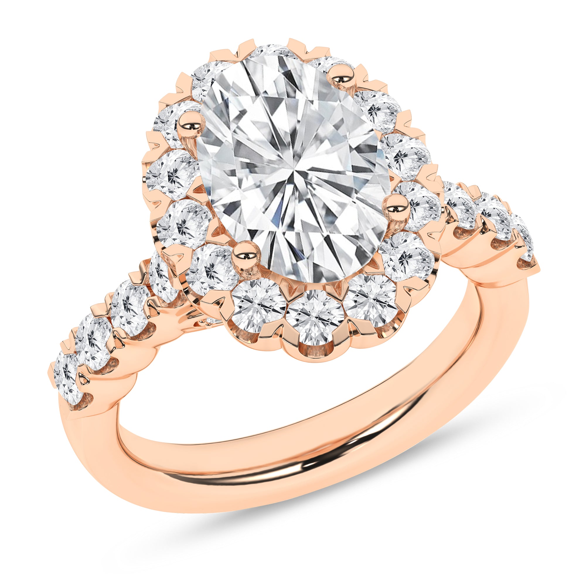 Elegant Halo Ring (Oval)