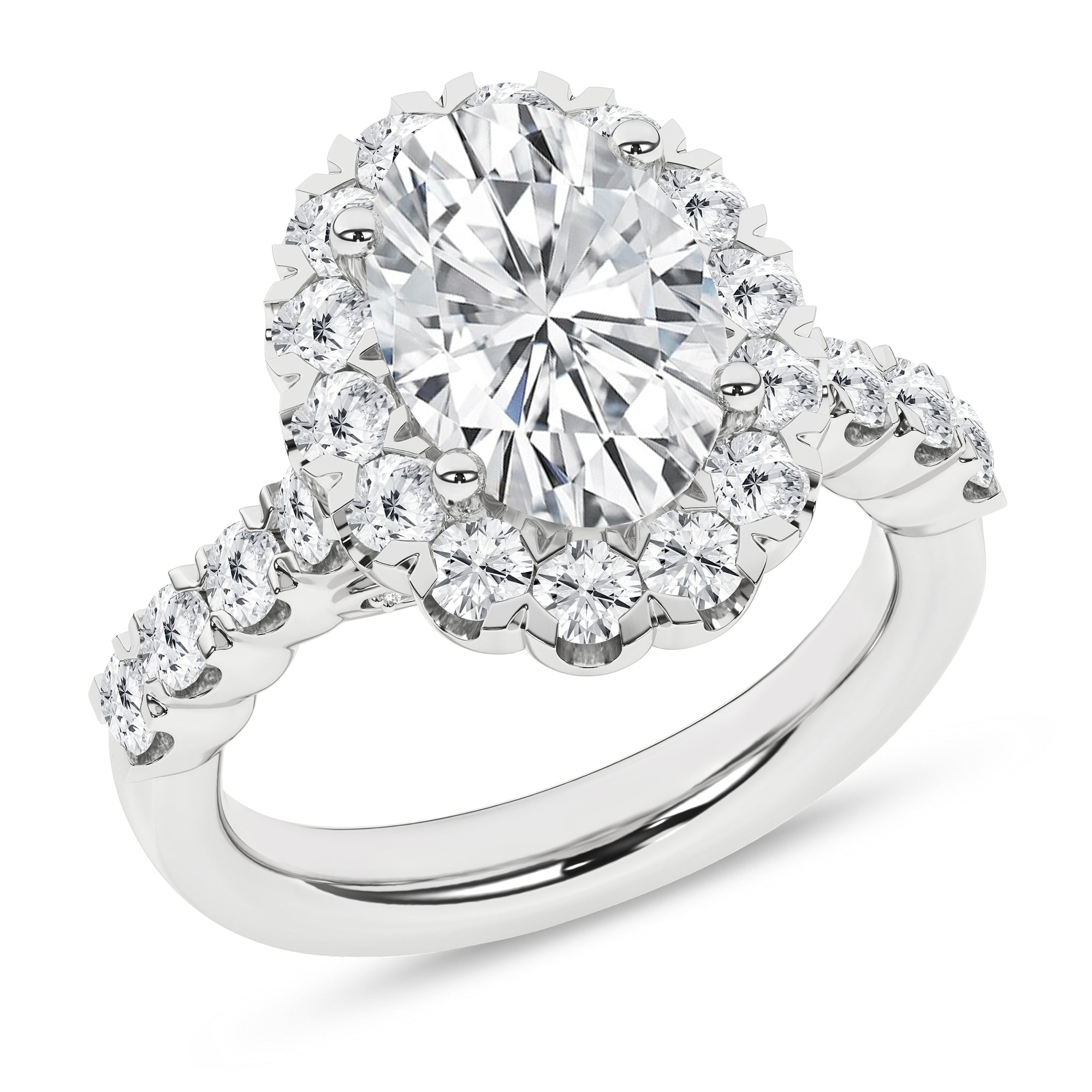Elegant Halo Ring (Oval)