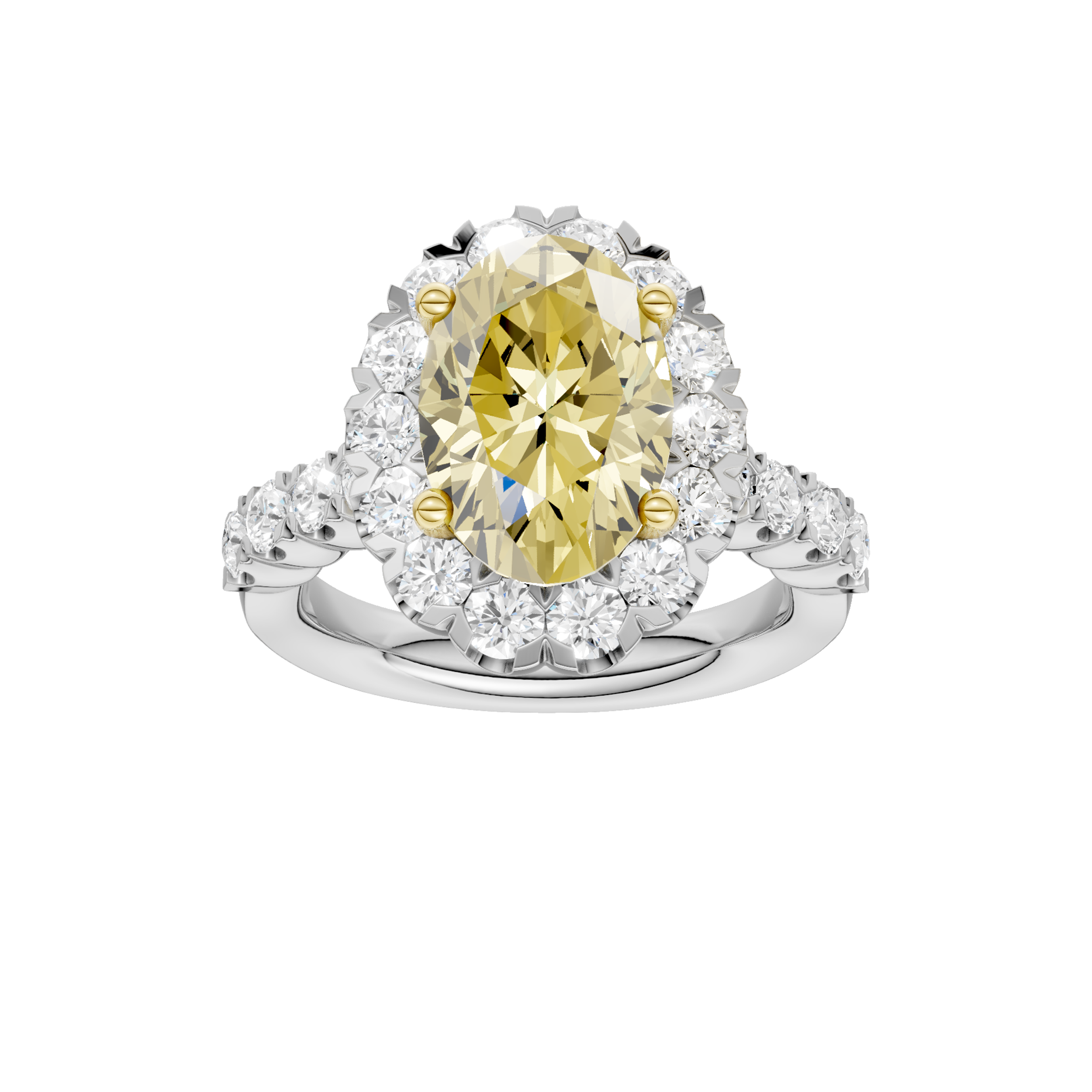 ELEGANT HALO RING (OVAL)