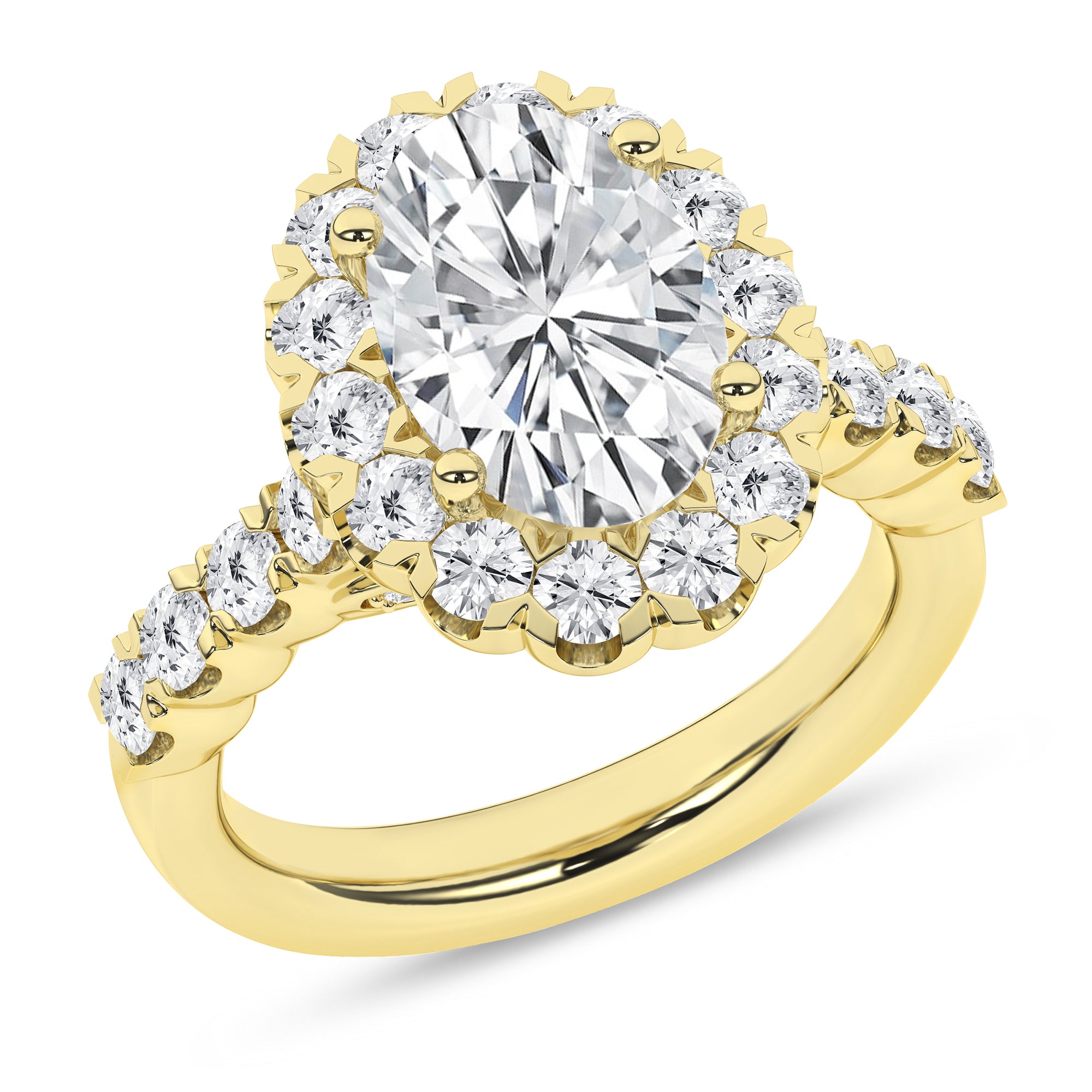 Elegant Halo Ring (Oval)