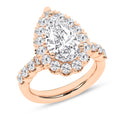 Elegant Halo Ring (Pear)