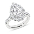Elegant Halo Ring (Pear)