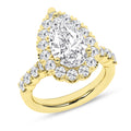 Elegant Halo Ring (Pear)
