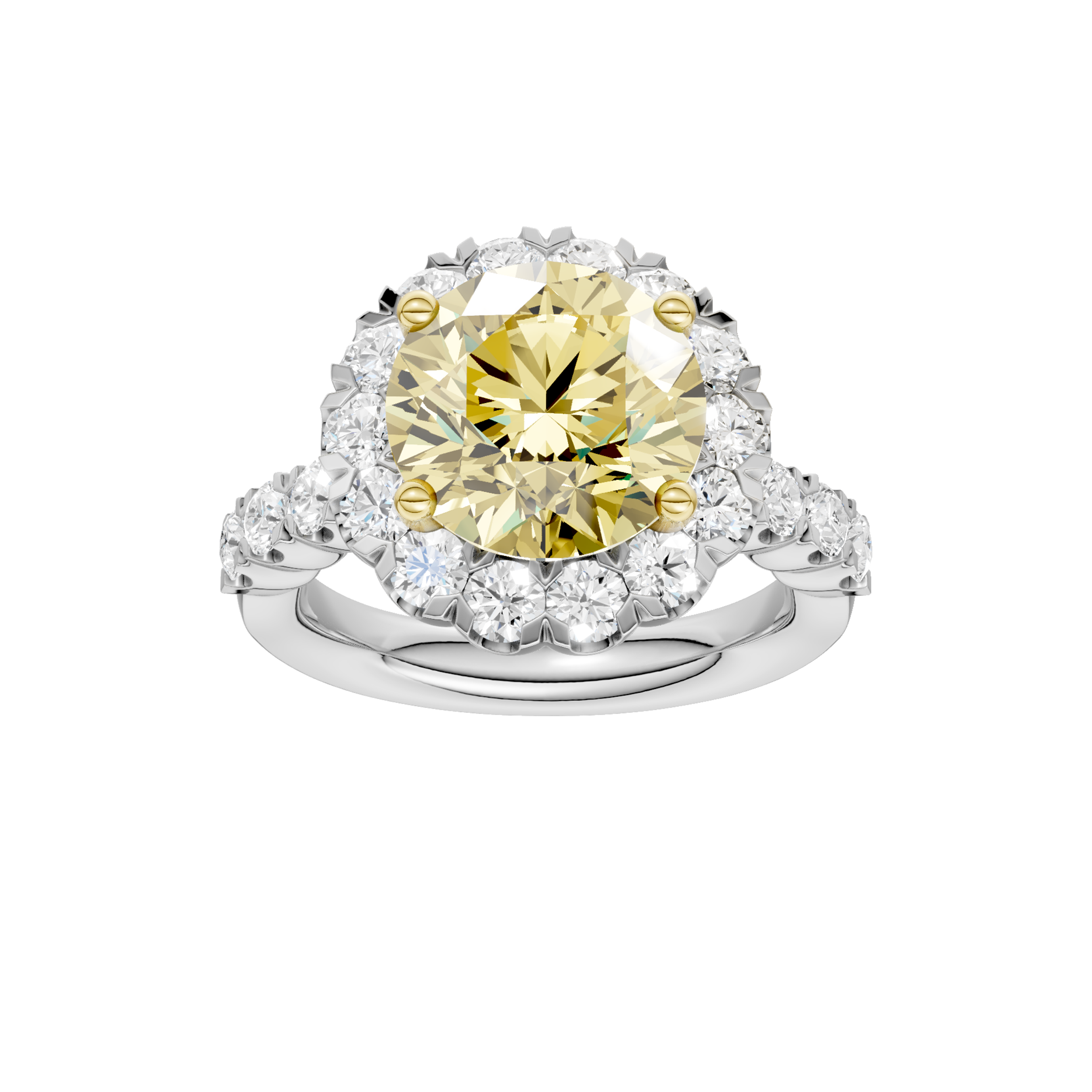 ELEGANT HALO RING (ROUND)
