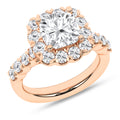 Elegant Halo Ring (Cushion)
