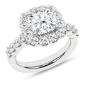 Elegant Halo Ring (Cushion)