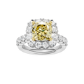 ELEGANT HALO RING (CUSHION)
