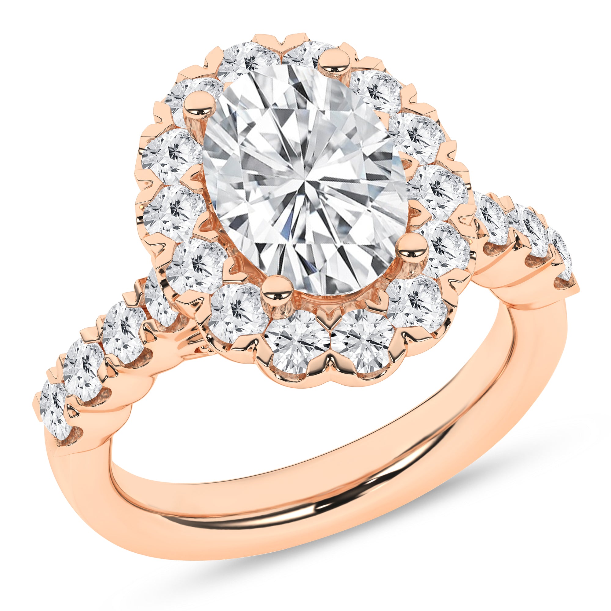 Elegant Halo Ring (Oval)