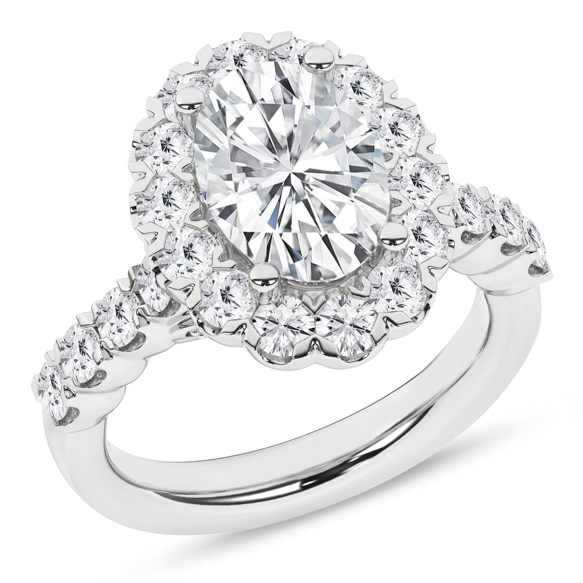 Elegant Halo Ring (Oval)