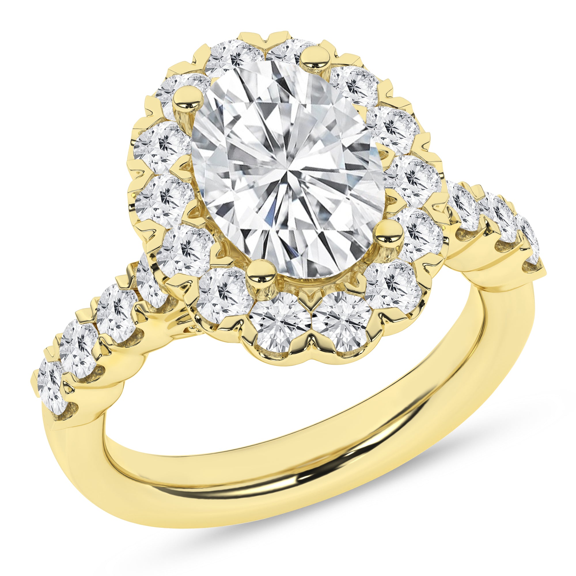 Elegant Halo Ring (Oval)