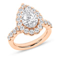 Elegant Halo Ring (Pear)