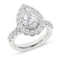 Elegant Halo Ring (Pear)