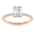 Hidden Halo Engagement Ring (Radiant)