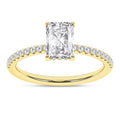 Hidden Halo Engagement Ring (Radiant)