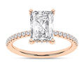 Hidden Halo Engagement Ring (Radiant)