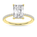 Hidden Halo Engagement Ring (Radiant)