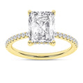 Hidden Halo Engagement Ring (Radiant)