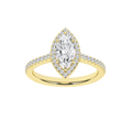 Halo Engagement Ring(Marquise)