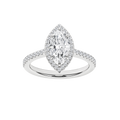 Halo Engagement Ring(Marquise)