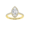Halo Engagement Ring(Marquise)