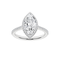 Paloma Quilla 14K White Gold Lab Grown Diamond Ring