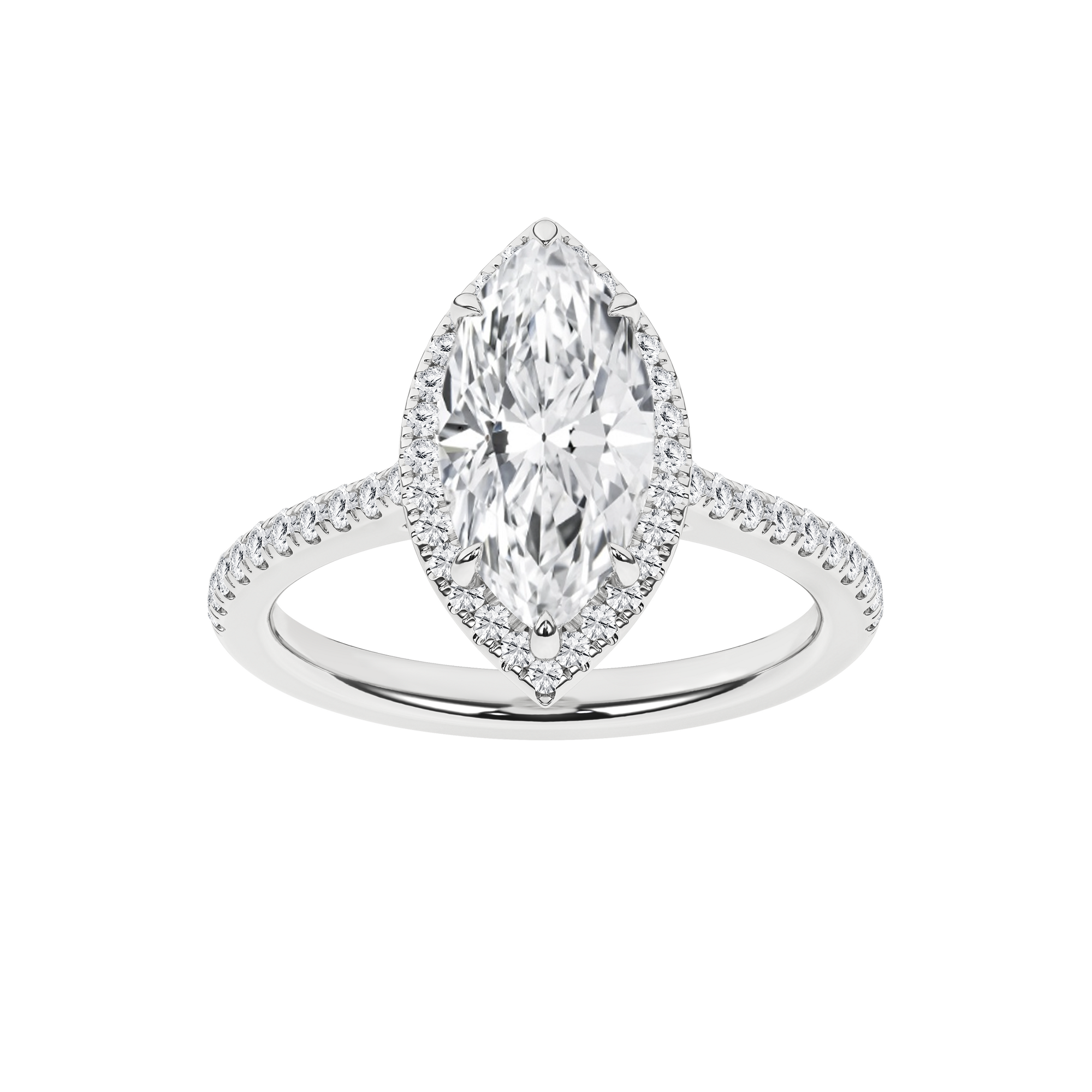 Paloma Quilla 14K White Gold Lab Grown Diamond Ring