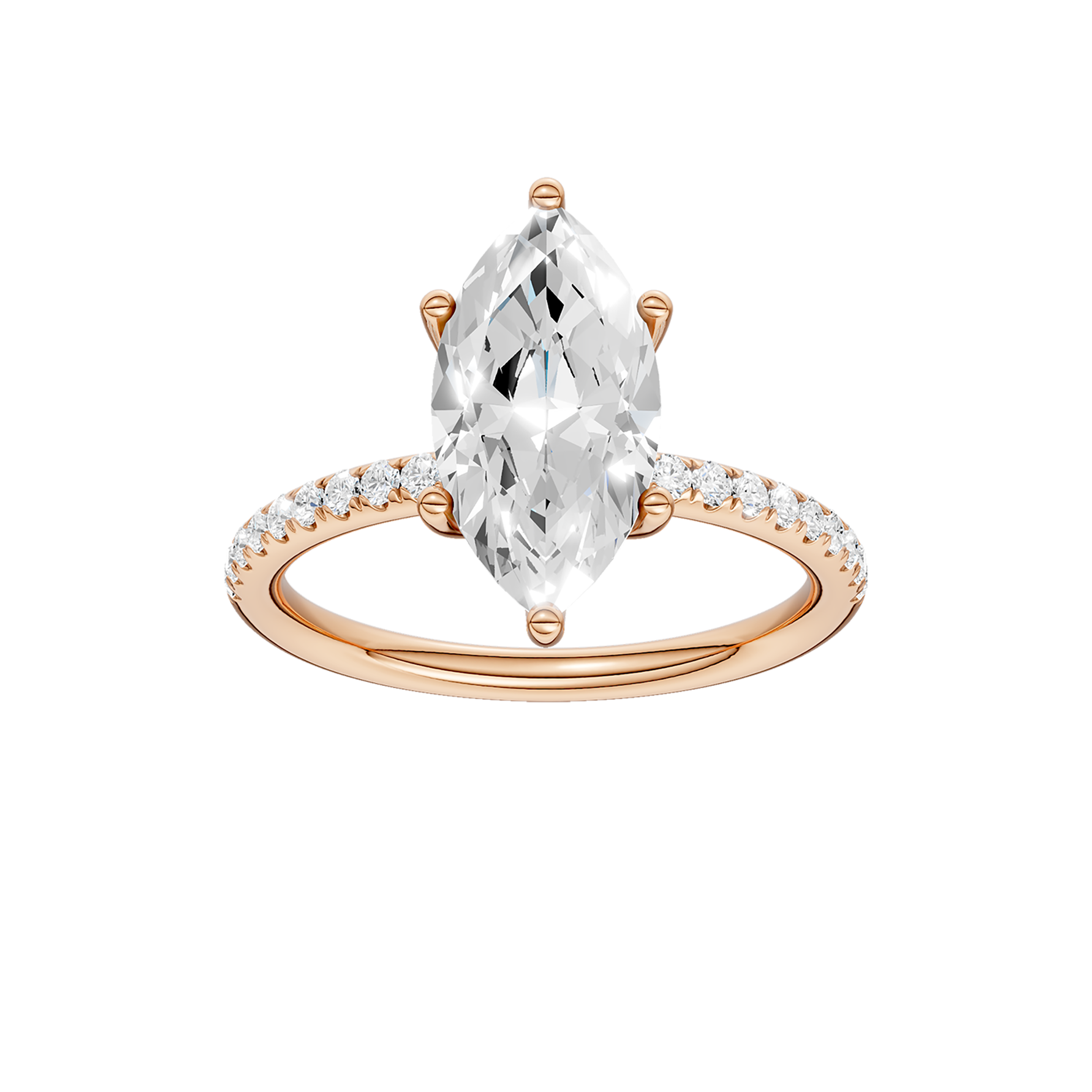 HIDDEN HALO ENGAGEMENT RING (MARQUISE)