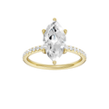Elara Cyra 14K Yellow Gold Lab Grown Diamond Ring