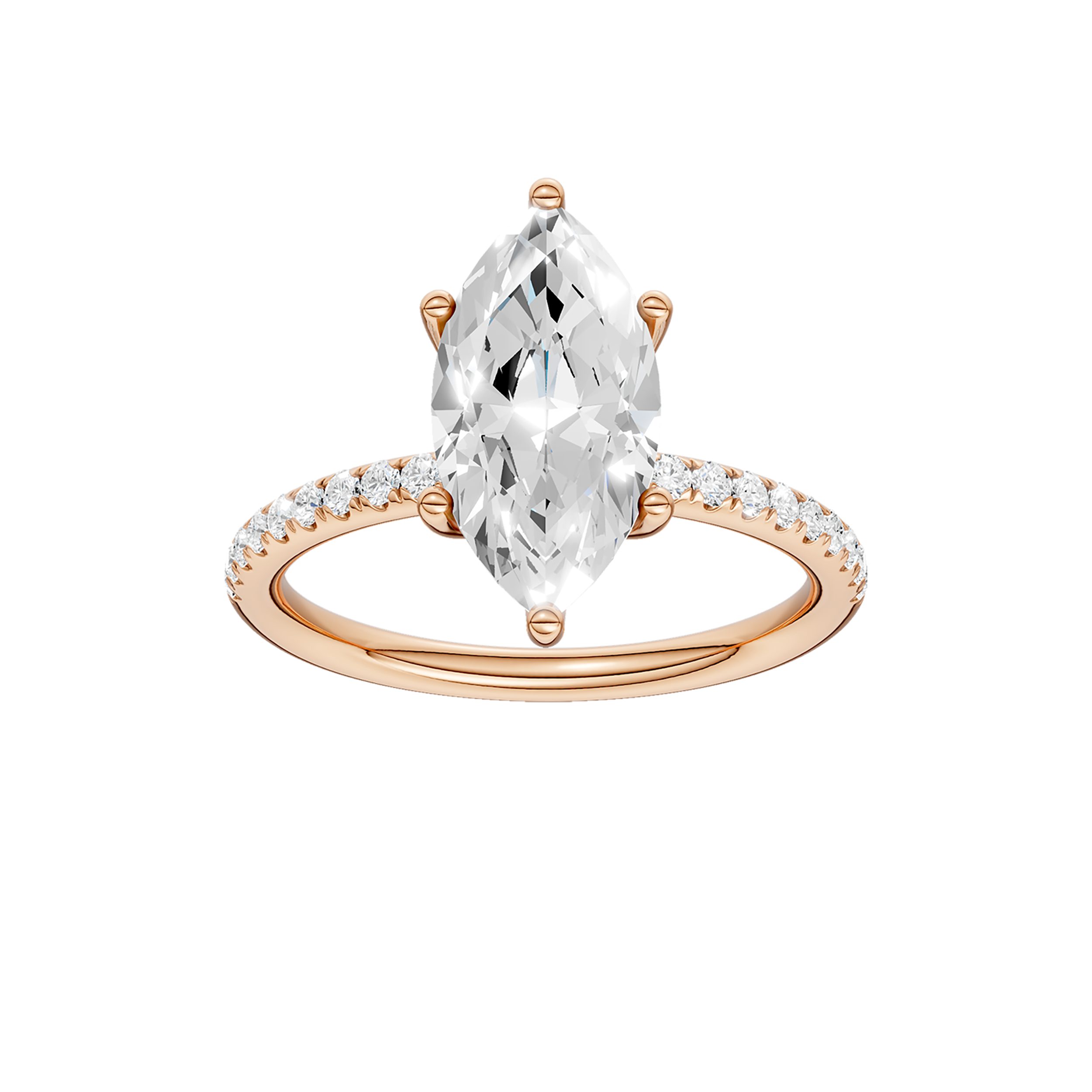 HIDDEN HALO ENGAGEMENT RING (MARQUISE)