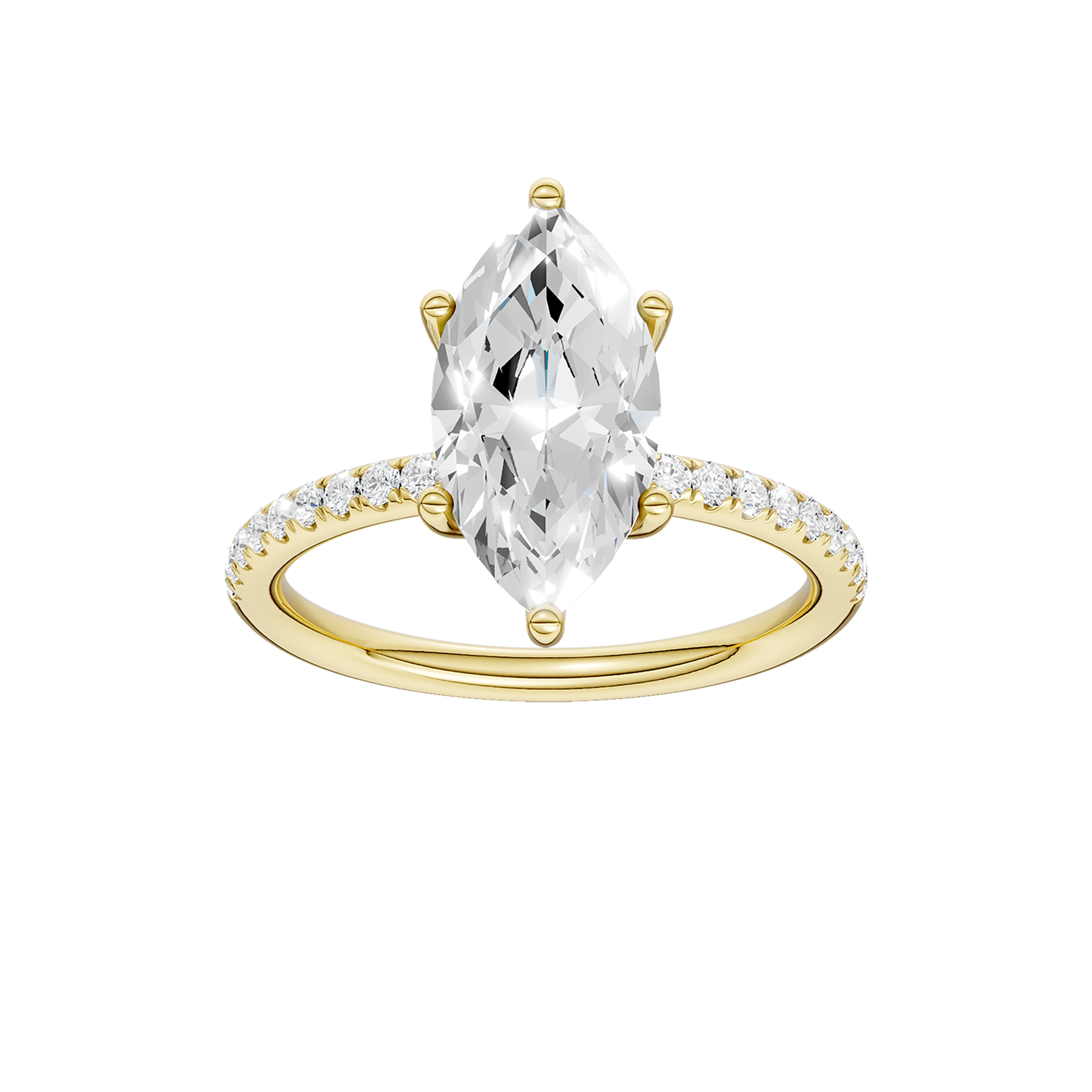 Harbor Indigo 14K Yellow Gold Lab Grown Diamond Ring