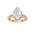 Hidden Halo Dome Shank Engagement Ring