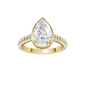 Hidden Halo Dome Shank Engagement Ring