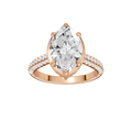 Hidden Halo Dome Shank Engagement Ring