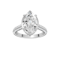 Hidden Halo Dome Shank Engagement Ring