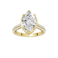 Hidden Halo Dome Shank Engagement Ring