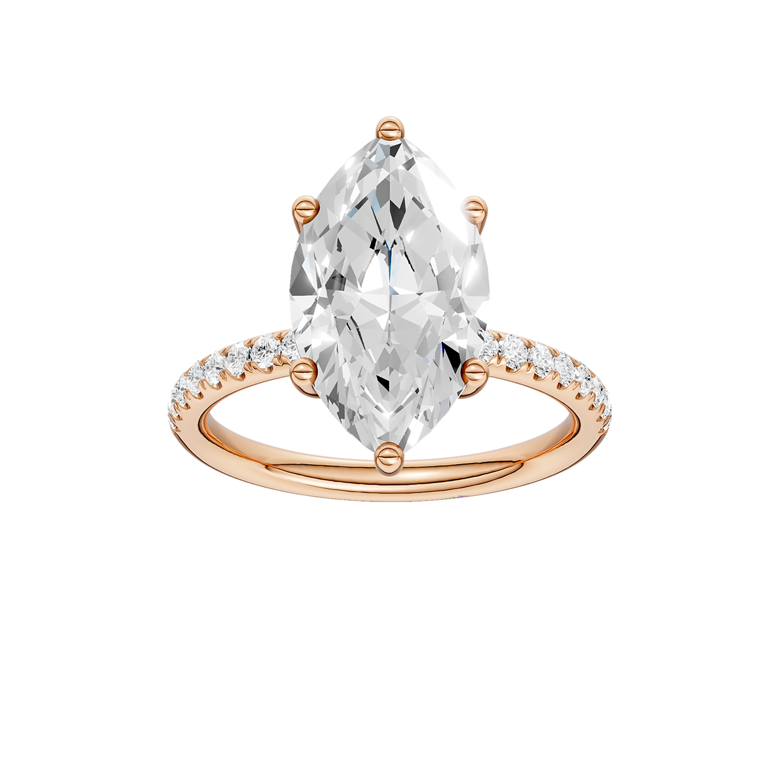 HIDDEN HALO ENGAGEMENT RING (MARQUISE)