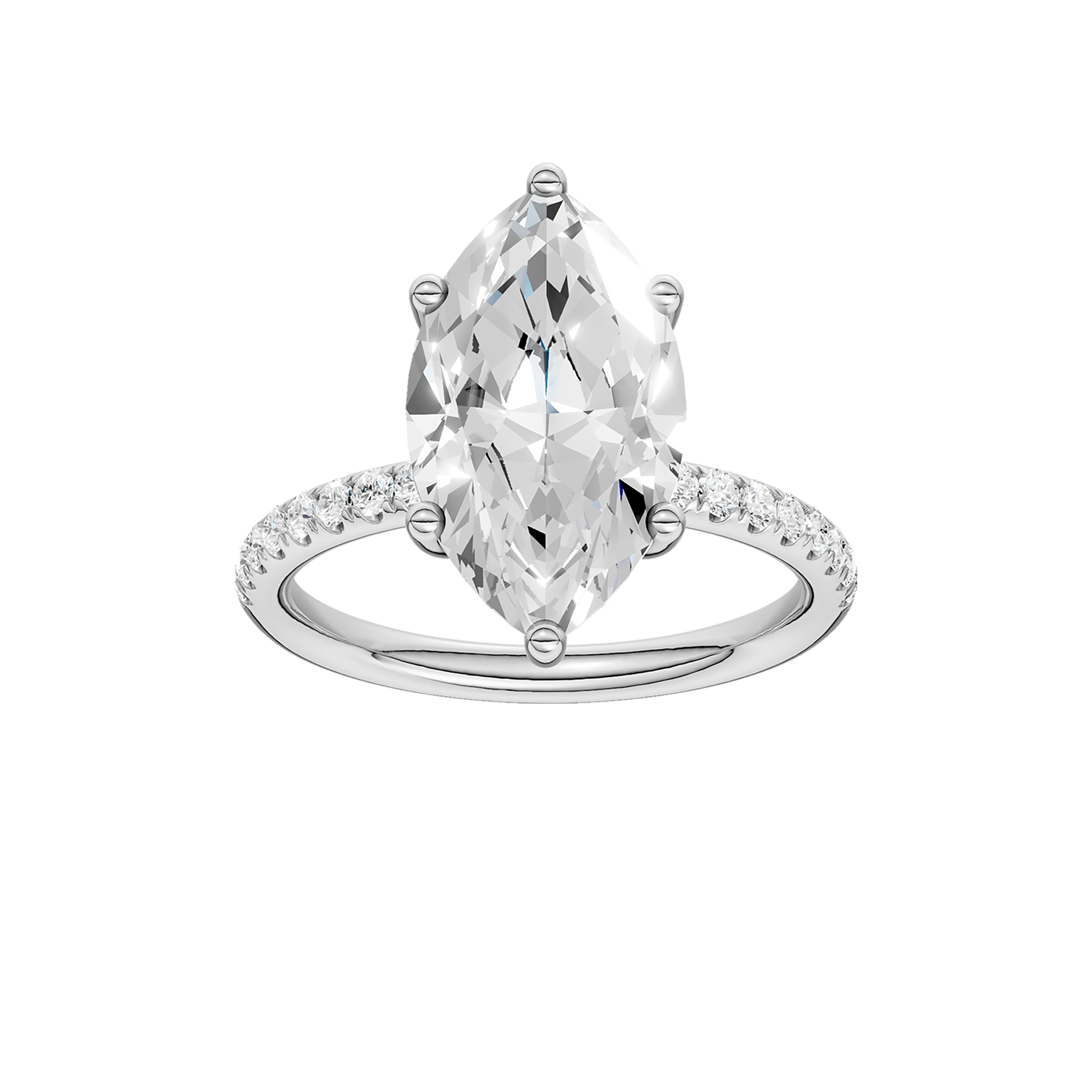 HIDDEN HALO ENGAGEMENT RING (MARQUISE)