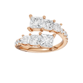 Bypass Diamond Ring (Princess)