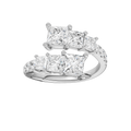 Bypass Diamond Ring (Princess)