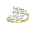 Bypass Diamond Ring (Princess)