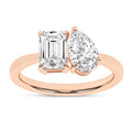 Toi Et Moi Ring (Emerald & Pear)