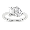 Toi Et Moi Ring (Emerald & Pear)