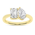 Toi Et Moi Ring (Emerald & Pear)