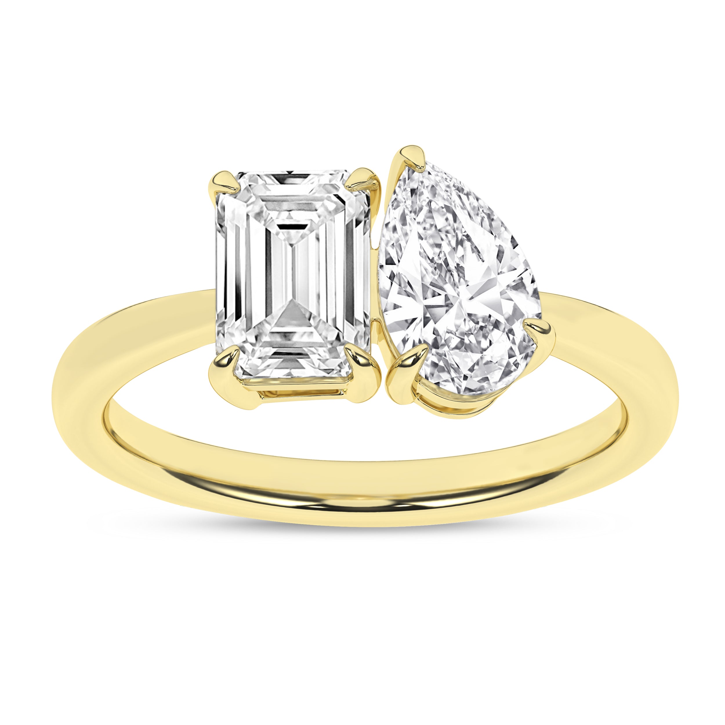 Toi Et Moi Ring (Emerald & Pear)