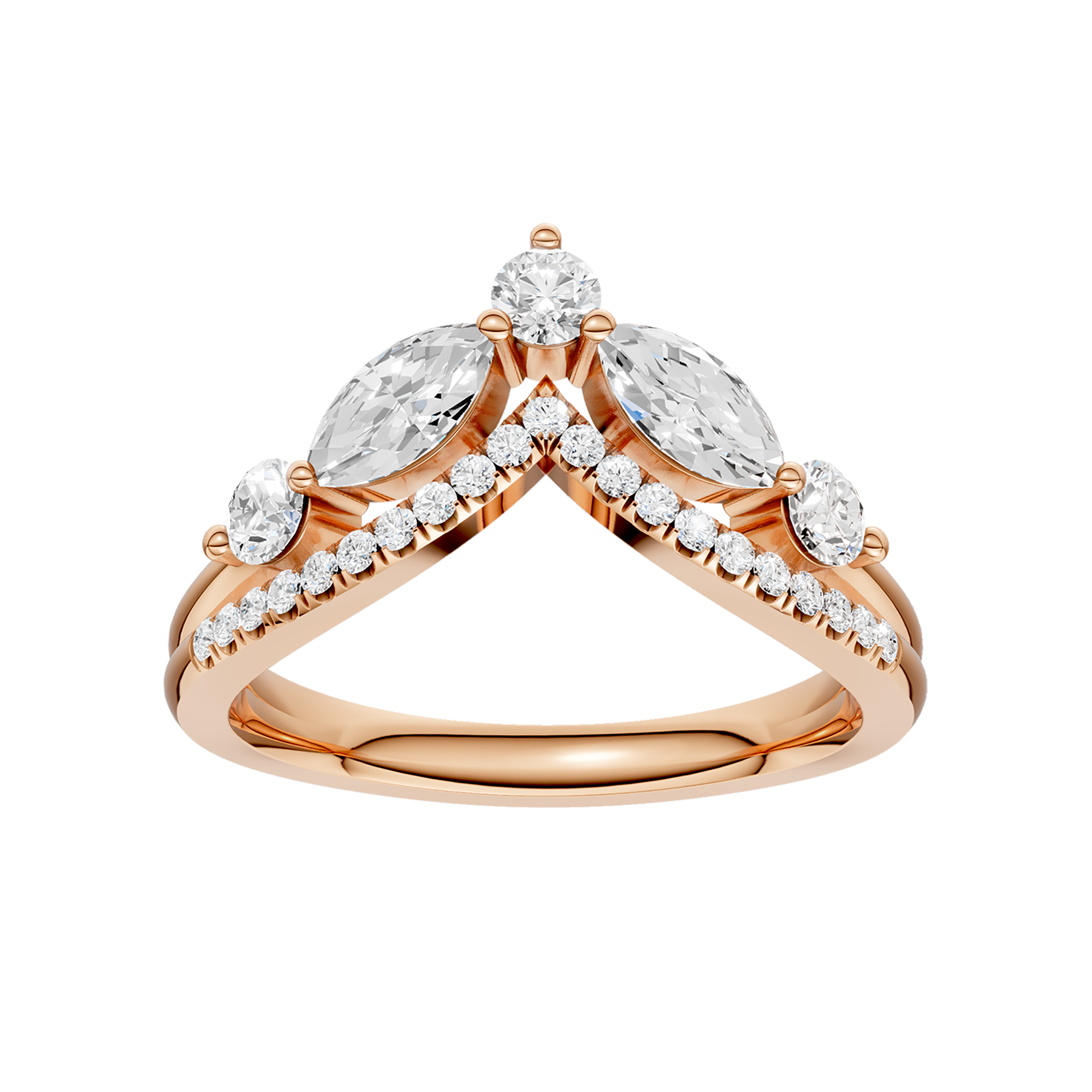 Split Shank Chevron Band