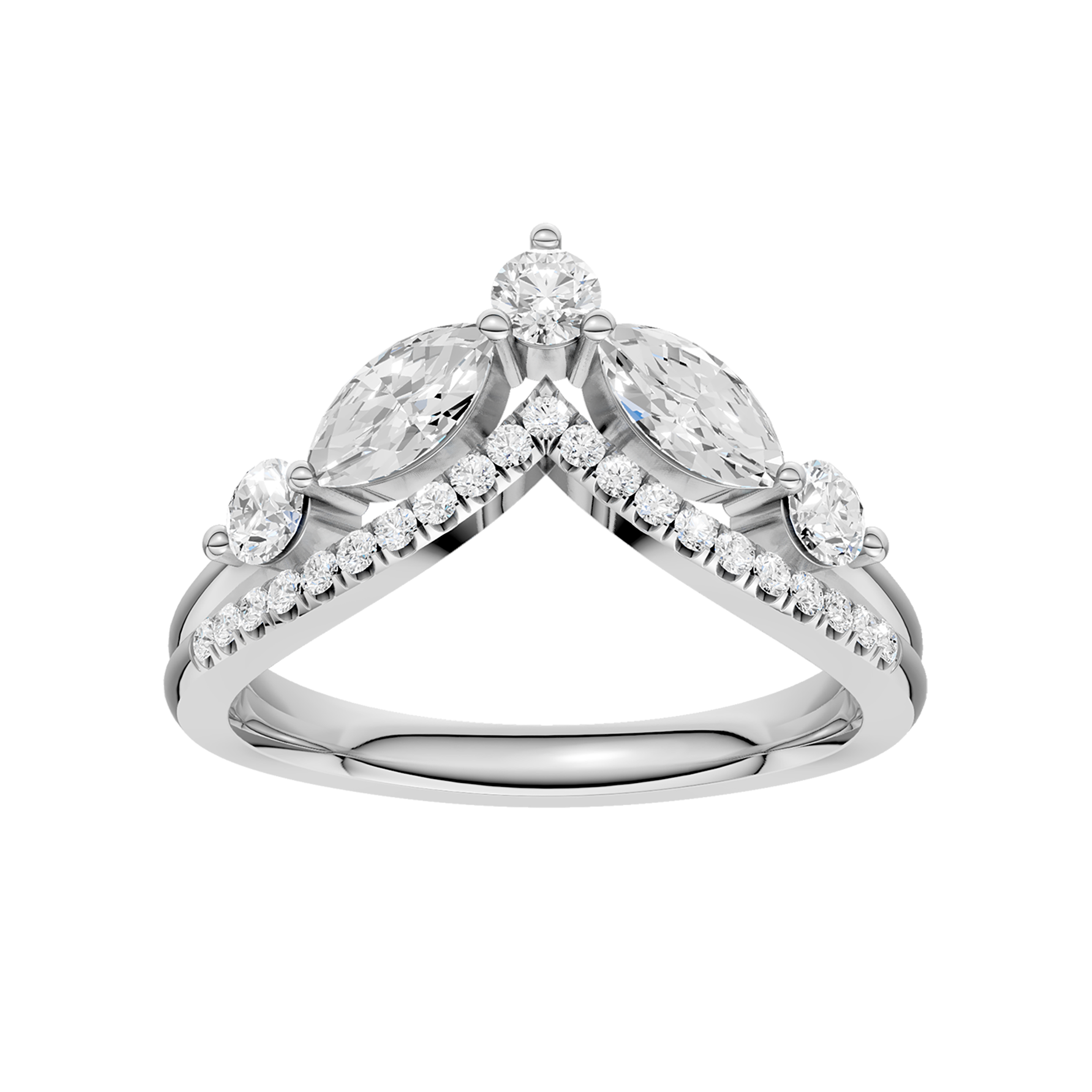 Split Shank Chevron Band