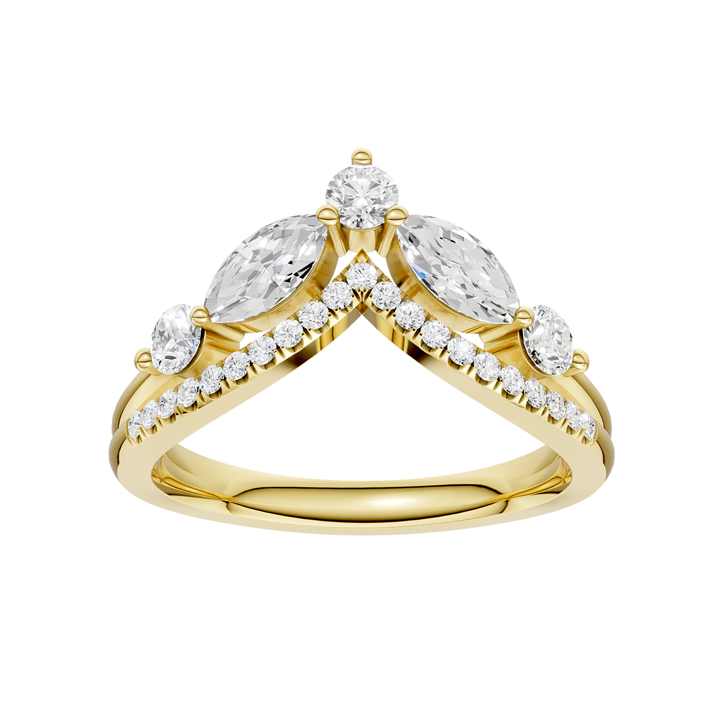 Split Shank Chevron Band