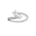 Two-stone Bypass Ring(Round)